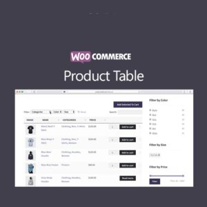 WooCommerce Product Table - v2.8.5